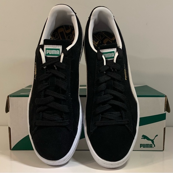 🔲 [BRAND NEW] PUMA SUEDE CLASSIC XXI BLACK WHITE MENS SHOES SIZE 8 SNEAKERS 🔲 - Picture 5 of 11